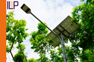 ILP event street light with solar panel