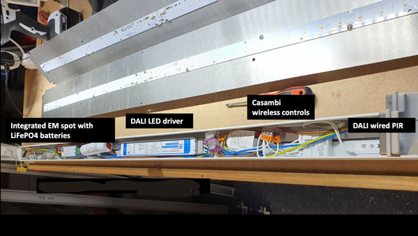 fluorescent to LED upgrade circular lighting