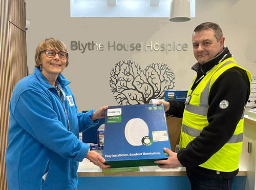 Donate-A-Light has organised the donation of 78 LED luminaires to a hospice. Blythe House