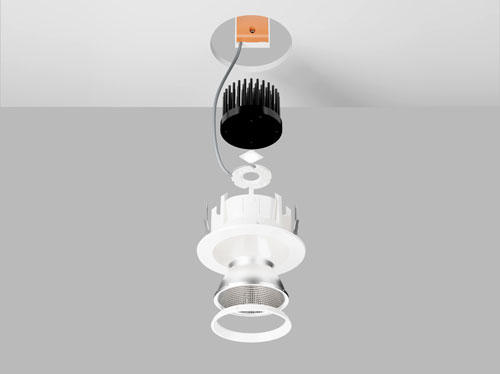 Shop Light Colt Bio 3d printed downlight