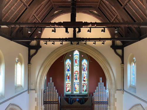 Jesmond United Reform Church Gamma Illumination lighting refurbishment reuse