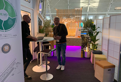 KKDC built a fully reusable, zero-waste exhibition stand for the Light 25 show in London.