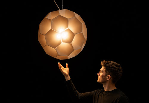 UK additive manufacturer LumiAdd has unveiled Desica a 3D-printed pendant which can be scaled in size to suit the project.
