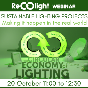 sustainable lighting projects A Recolight webinar