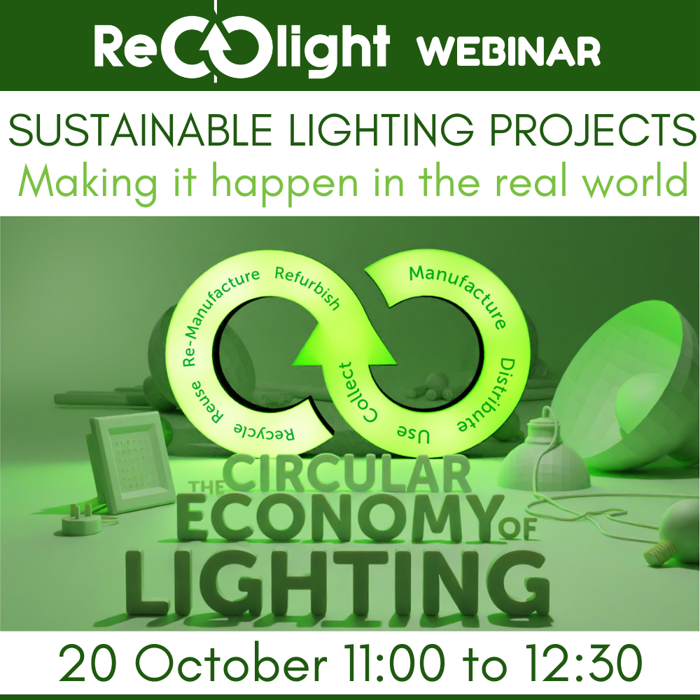 sustainable lighting projects A Recolight webinar
