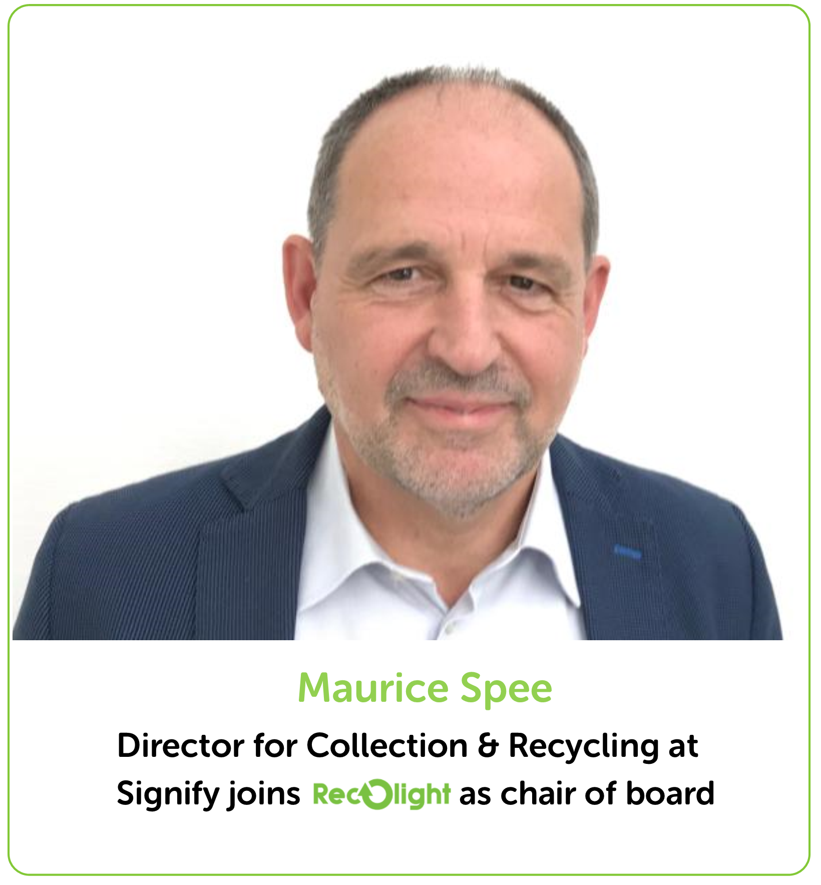 Maurice Spee joins Recoight board as chair