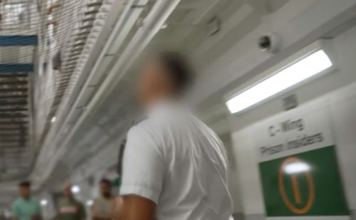 The cornice lights illuminating the wings at HMP Pentonville prison in London have been retained and upgraded from fluorescent to LED.