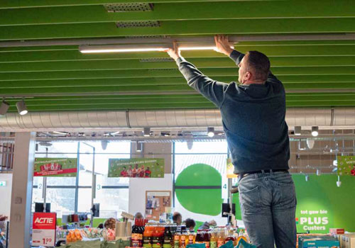 Dutch supermarket chain Plus is rolling out lighting made from recycled materials after a successful pilot demonstrated that circular design can deliver both environmental and commercial benefits.
