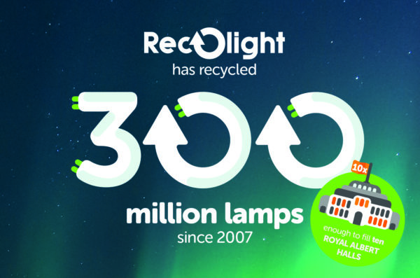 Recolight has recycled over 300 million lamps since 2007