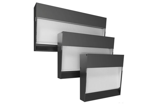 The C-Wall series from US brand RAB Lighting uses the new Plexiglas® proTerra PMMA moulding compound which manufacturer Röhm says cuts greenhouse gas emissions (CO2e) while retaining ‘very good optical properties’ suitable for the lighting industry.