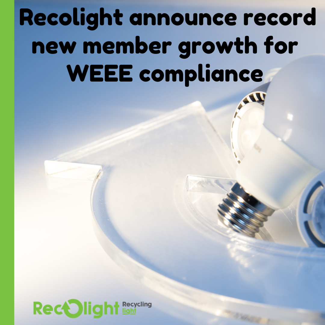 Recolight announce record new member growth for WEEE compliance _press release 26 Jan 2021