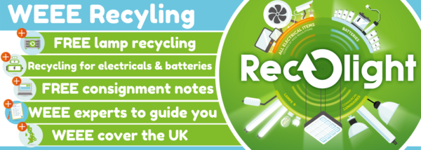 Recolight recycle all WEEE and batteries too