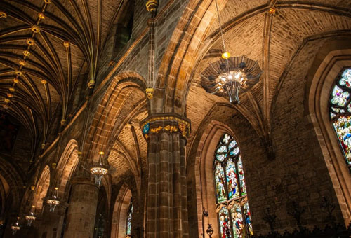St Giles Cathedral lighting