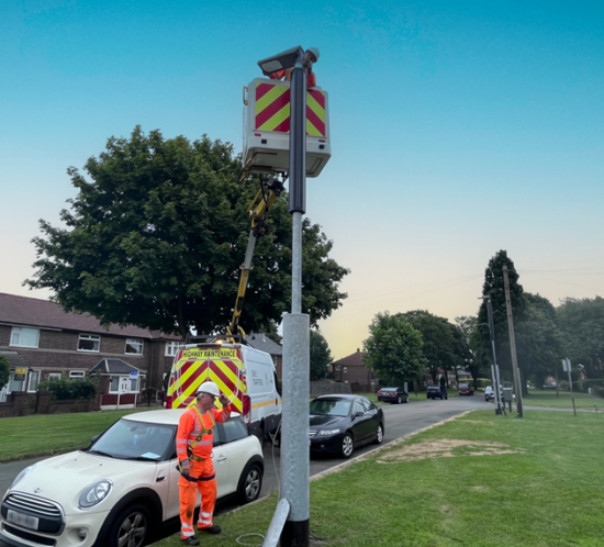 Trafford became one of the first local authorities in the UK to install solar hybrid streetlights after five columns were installed on Woodbridge Road in Urmston.