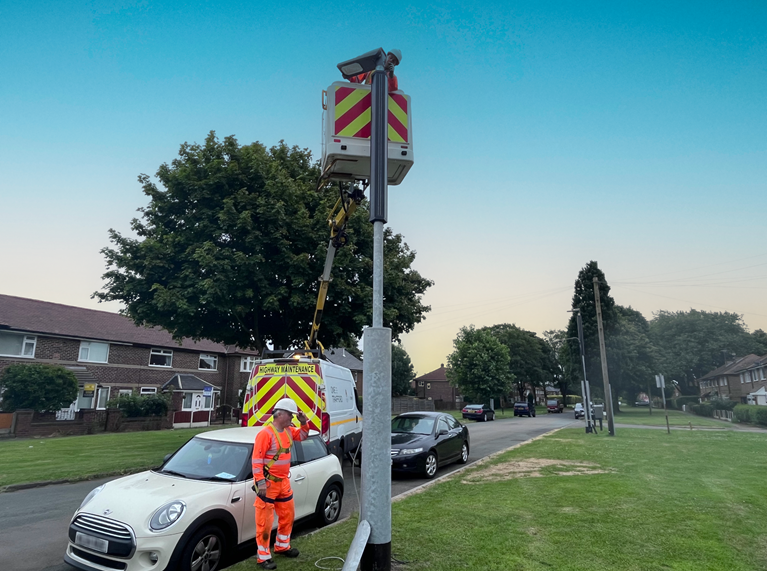 Trafford became one of the first local authorities in the UK to install solar hybrid streetlights after five columns were installed on Woodbridge Road in Urmston.