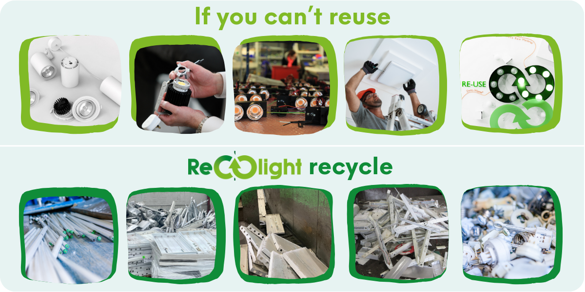 if you can't reuse Recolight recycle - images of lighting and recycling