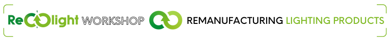 Recolight Workshop logo Remanufacturing Lighting