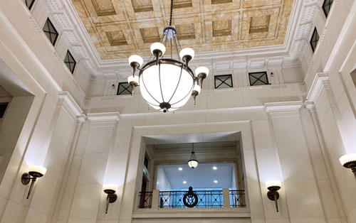 Chandelier at Victoria House