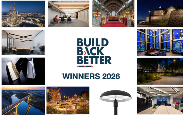 Build Back Better Awards lighting winners 2026