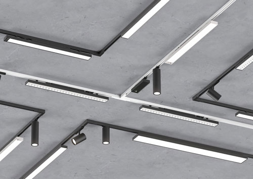 Whitecroft is marketing its track-based Lyne luminaire system as a sustainable alternative to speculative commercial interiors.