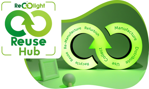 The Recolight Reuse Hub graphic
