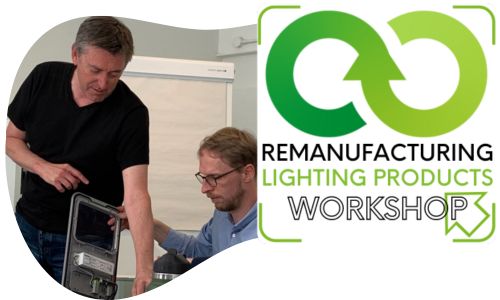 remanufacturing lighting Recolight workshop