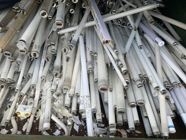 waste fluorescent lamps